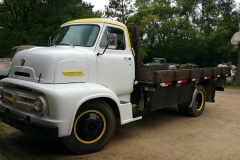 Andy's 1953 ford, C 500 flat bed dump, still working